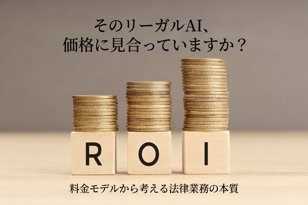 そのリーガルAI、価格に見合っていますか？